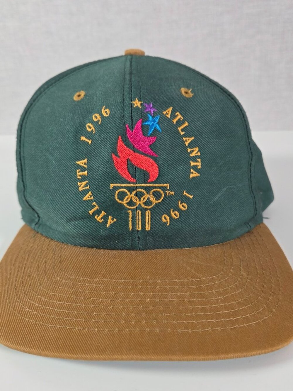 Vintage 1996 Atlanta Olympics Logo 7 Snapback Hat